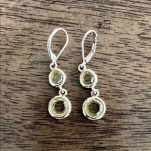 Chic Gold-Tone Double Drop Earrings